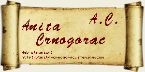 Anita Crnogorac vizit kartica